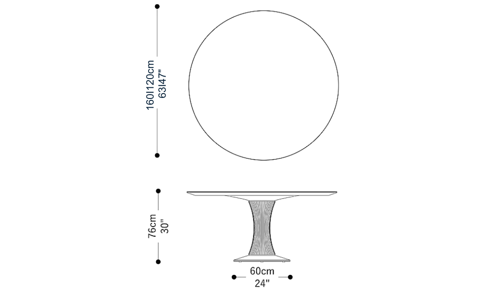 Imagem das dimensões principais do produto